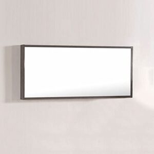 DECORAPORT 40 x 18 in. Bathroom Vanity Mirror with Original Wooden Color Frame,Horizontal Wall Mounted Mirrors(D-DK-T5167A-M)