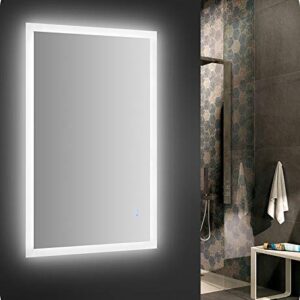 Fresca Angelo 48″ Wide x 30″ Tall Bathroom Mirror w/Halo Style LED Lighting and Defogger