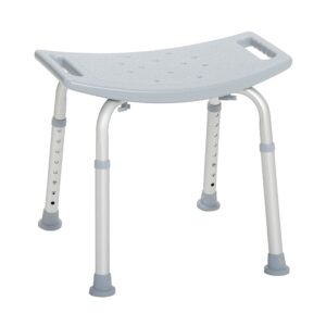 Drive Medical Bath Bench Without Back, Gray